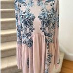 Intimately Free People Symphony Sheer Swing Blue Pink & Blue Floral Slip Dress Size XS Photo 4