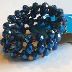 Rainbow Sandals Rainbow Blue Beaded Boho Wrap Bracelet Photo 2