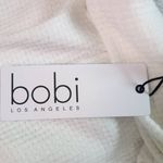 Bobi  White Cowl Neck Waffle Knit Top NWT Medium Revolve Thermal Knit Comfy Top Photo 6