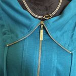 St. John  Spa Blue Full Zip Hoodie Jacket Women's M Relaxed‎ Fit Casual Loungewear Photo 1