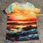 Sunset Ocean Graphic All Over Print T Photo 6