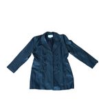 Vintage Margaret Godfrey Leather Jacket Size 14 Blazer Dressy Career Black Photo 2