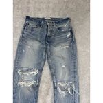 MOUSSY Vintage Jeans Womens Blue Howa Distressed Button Fly Japanese Denim 25 Photo 1