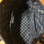 Vera Bradley  Navy Tote with Floral Embroidery and matching coin purse Photo 3