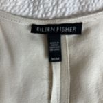 Eileen Fisher  crepe silk hi lo tank 100% silk sz M ivory Photo 2