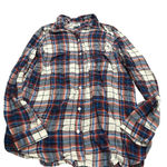 Old Navy Women's Plaid Button-Down Shirt - Blue and Red Photo 0