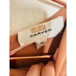 CARVEN Terracotta Orange Hue Bois De Rose Crew Neckline Midi Dress size 40 Photo 9