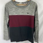 PINK - Victoria's Secret VS Pink Stripe Lightweight sweatshirt Size Medium Photo 0