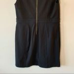 Loft Ann Taylor  Black Ponte Knit Sheath Floral Women’s Size 14 Graduation Church Photo 7