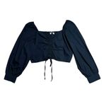 Levi's Levi’s Black 100% Cotton Devin Blouse | U.S. Woman’s Large Photo 2