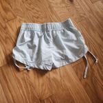 OCEAN‎ BREEZE Womens Shorts Size S Light Blue Athletic Lounge Drawstring Hem Photo 3