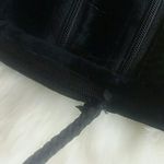 Black Velvet Crossbody With Flower Embroidery Photo 4