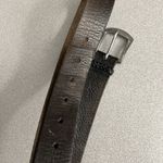 Lauren Ralph Lauren Brown Leather Belt Silver Buckle Distressed Large 1 3/8th" Photo 9