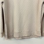 Z Supply  Quilted V Neck Weekender Oversized Sweatshirt in‎ Almond Size Medium Photo 7