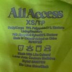 Bandier  x All Access Front Row Logo Lime Green Racerback Sports Bra Tank Top XS Photo 2