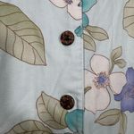 La Cabana Women's Light Blue Floral Hawaiian Shirt Photo 3