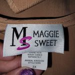 Maggie Sweet Tan 2 piece Set Blouse and Camisole Size 2x Photo 6