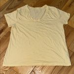 A New Day Women's Light Yellow Short Sleeve Tee, XL Photo 0