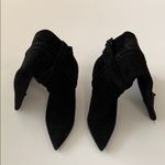 Burberry  Black suede boots heels 37 7 Italy Zipper C Photos for best description Photo 3