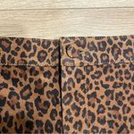 LPA  Leather Suede Leopard Cheetah Button High Waisted Ankle Pant Size M Photo 8