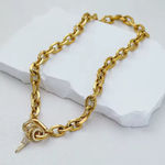 Boutique Gold chunky carabiner with charms statement built for girls Photo 0