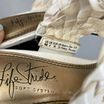 Life Stride  | White Strappy‎ Slip On Heels 6 Photo 5