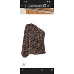 Saylor  Yael  one-shoulder top in a black and pink  floral print. Size XS Photo 3