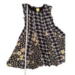 Anthropologie  MAEVE Blue & White Indiga Dress Sz M Tie-Back with Tassels Photo 13