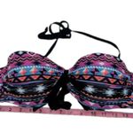 XL halter bikini top XL Aztec print halter bikini top removable straps Black Photo 8