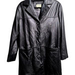 VTG Cabelas Leather Jacket Womens M Black Genuine Leather Blazer Coat SEE Size M Photo 0