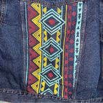 Austin Clothing Company Painted Back Denim Jacket Size Large Blue Photo 4