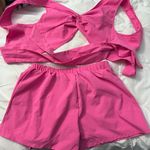 Tie Back Two Piece Set Pink Photo 0