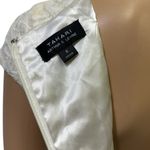 Tahari  Arthur S Levine Cream Lace and Sequin Zip Back Maxi Dress Gown Womens 8 Photo 9