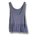 Mossimo Womens Tank Sz XS Periwinkle Peplum Sleeveless Tank Rayon Soft Purple Photo 2