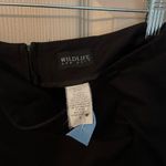 Wildlife New York black beaded & embroidered pencil skirt with back slit. Size 6 Photo 4