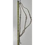 Vintage 3 Strand AB Aurora Borealis Crystal Faceted Beads Style Necklace 15.5” White Photo 11