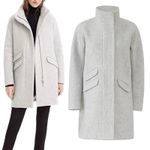 J.Crew  Cocoon Coat in Italian Stadium Cloth Wool Blend Gray Size 2 Photo 1