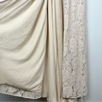 BHLDN NWT Fame & Partners Charlotte Dress Nude Lace Maxi Wedding Gown Dress 6 Photo 8