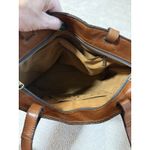 Patricia Nash  large Madison Leather Tote shoulder Bag Cognac Embroidered Floral Photo 6