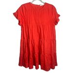 Karlie  Orange Linen Babydoll Dress Sz. M Photo 2