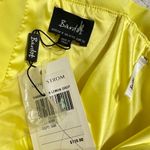 Bardot  Band Dress Women's 4 Yellow Off Shoulder Knee Length Slit Sheath Ruffled Photo 7