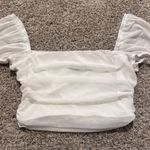 Princess Polly  Top White Short Sleeve Crop Photo 2