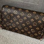 NEW Chic Brown Vegan Leather Gold Chained Fashion Bag Photo 4