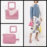 STAUD 💕💕 Mini Shirley Tote Bag ~ Clear Pink NWT Photo 3