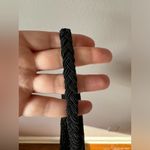 Faded Glory  Black with Gold Thread Crochet Mini Flap Hand Bag‎ Photo 5