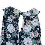Fast Fashion Amazon Floral dress size large, comes with belt Black Photo 6