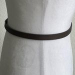 American Vintage  Brown Leather Belt Minimalist Design prong closure Photo 3