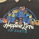 Disney Project X women’s black racerback medium Happiest lifts  kettlebell tank Photo 1