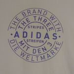 Adidas  White & Purple Spellout Logo The Go-To Tee Tshirt Photo 2