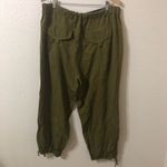 Anthropologie Olive Green Parachute Pants - Size Large Photo 4
